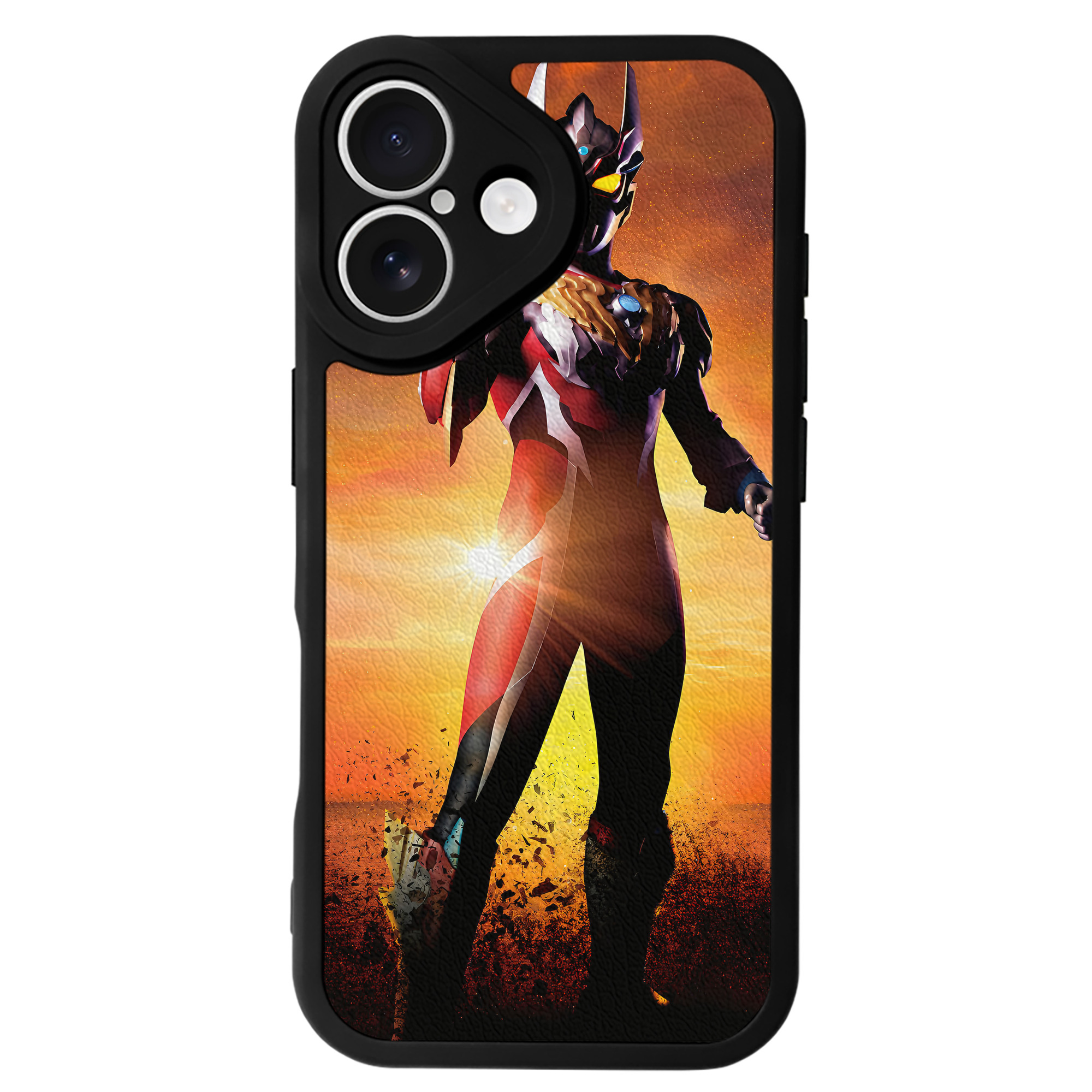 （画像用） ウルトラマン Ultraman 【iPhone 16シリーズ対応】シリコンスマホケース（レザー調） 材質：シリコン